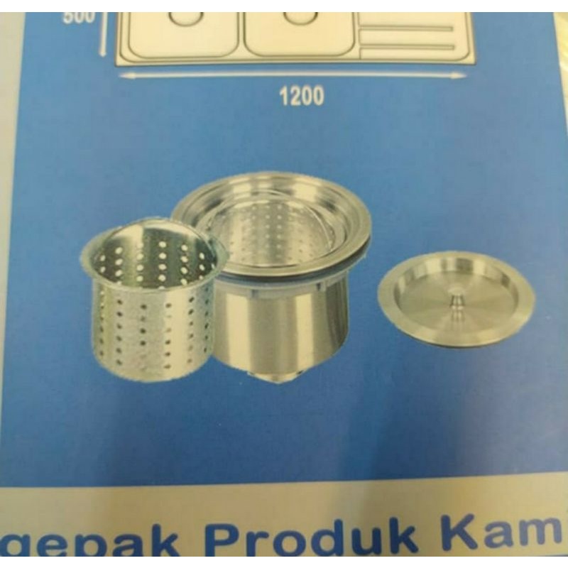 Kitchen Sink Kossai K5244B/Bak Cuci Piring 1 Lubang Tebal /KOSSAI K5244B