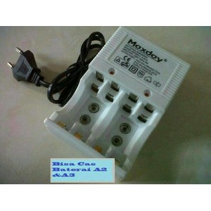 Alat Charger Baterai Multifungsi Baterai Kotak 9V/AA/AAA MAXDAY A-612.