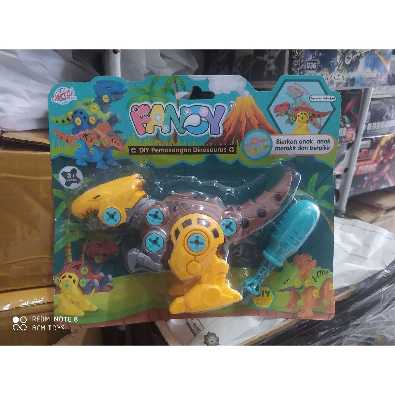 Mainan Anak Fancy Pemasangan Dinosaurus Puzzle DIY