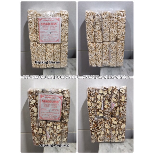 Gipang Manis Beras Jagung # Cemilan Tempo Doeloe # Singo Mas