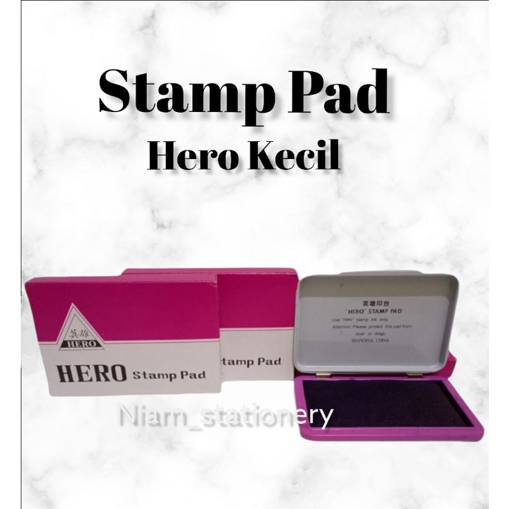 

SATUAN ( 1 PCS ) Bak Stempel Stamp Pad Hero Kecil Bantalan Stempel Hero Kecil E2460