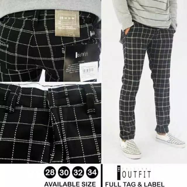  Celana  Tartan  Pants Original  MyD Wall Premium Hype Beast 