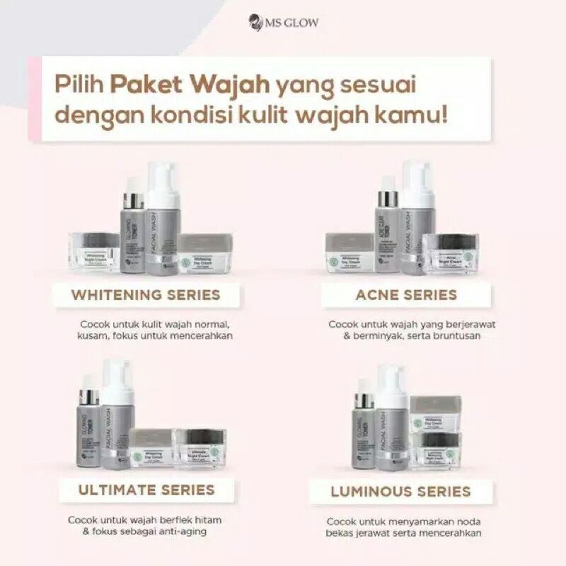 Ecer Paket wajah Ms Glow