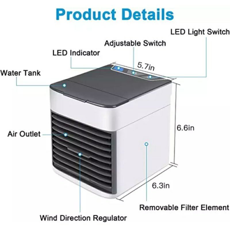 AC Mini Portable USB Kipas AC Mini Air Artic Ultra Pendingin Ruangan