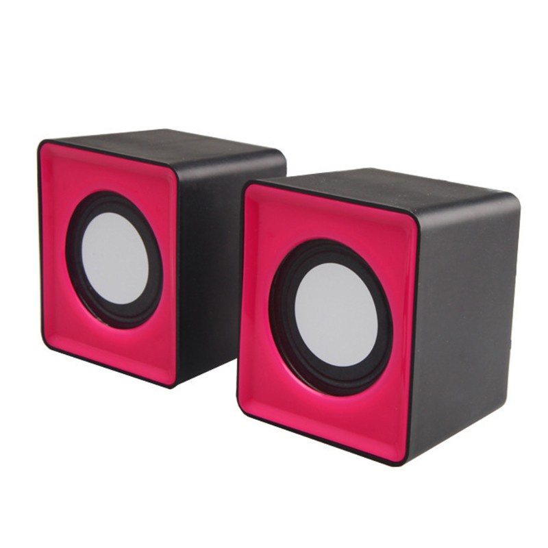 Cre Speaker Multimedia Mini Usb 2.0 Warna Acak Untuk Laptop / Pc / Mp3