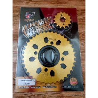 GEAR JUPITER MX NEW 14/38 428 / GEAR MODEL SSS JUPITER MX NEW / GEAR GOLD HO