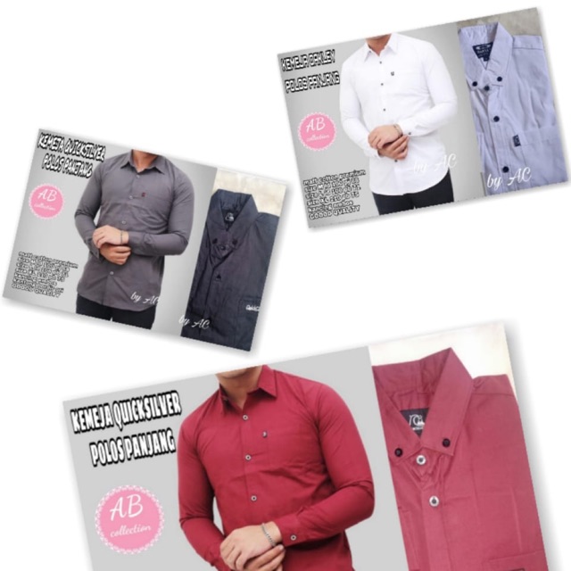 Kemeja quicksilver casual #termurah
