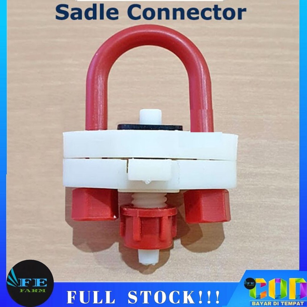 Sadle Connector TMO Konektor Pipa Menuju Selang Air Nipple Puyuh Ayam FEFARM