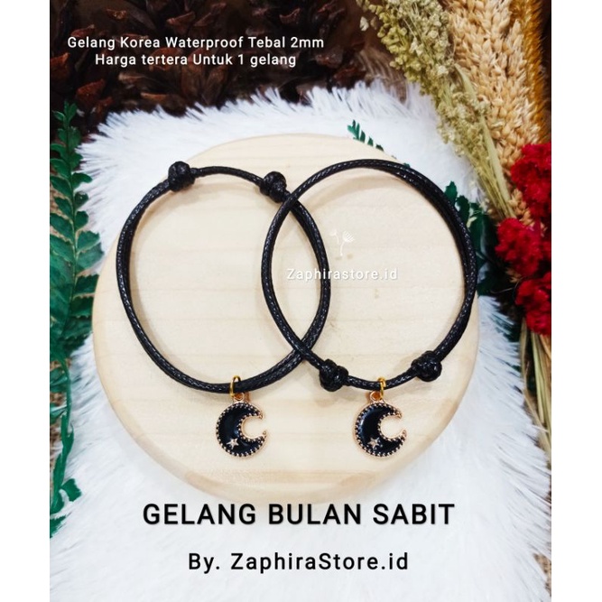 ZaphiraStore | KALUNG - GELANG charm Bulan Sabit Epoxy  | Bracelet Paracord