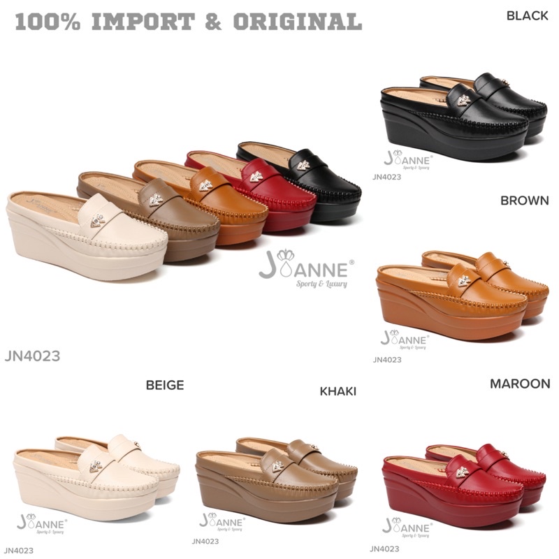 RESTOCK! [ORIGINAL] JOANNE High Wedges Shoes Sepatu Wanita #JN4023