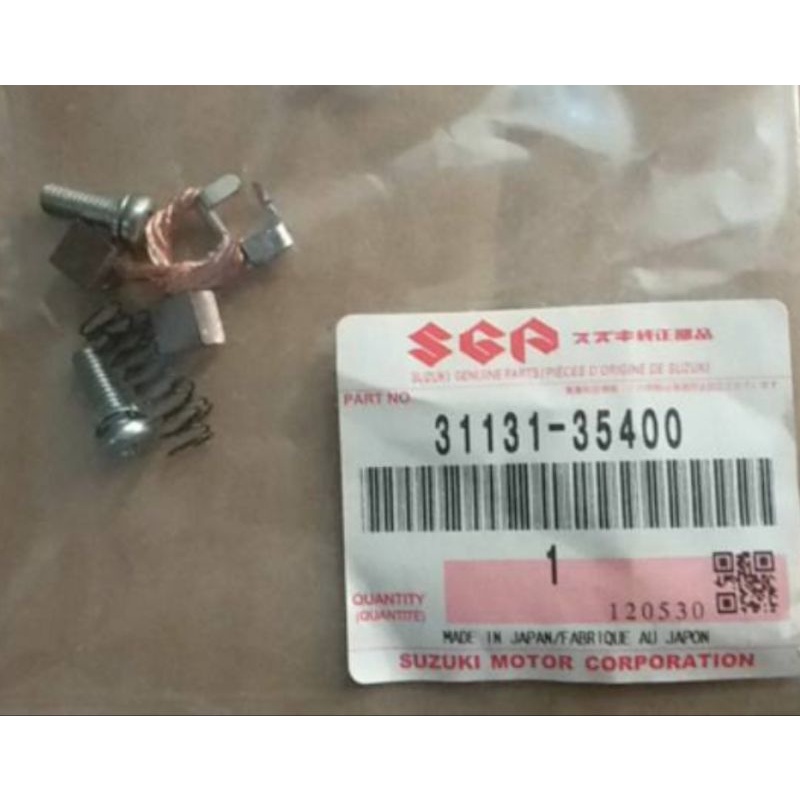 Arang dinamo stater starter Carbon brush set terminal stater Suzuki Satria RC ORIGINAL