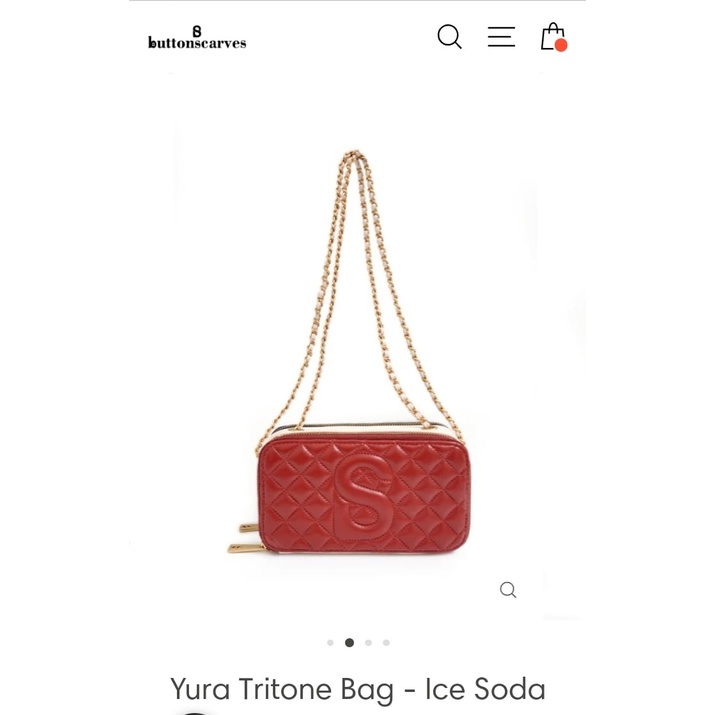 Buttonscarves Yura Bag Tritone in Ice Soda