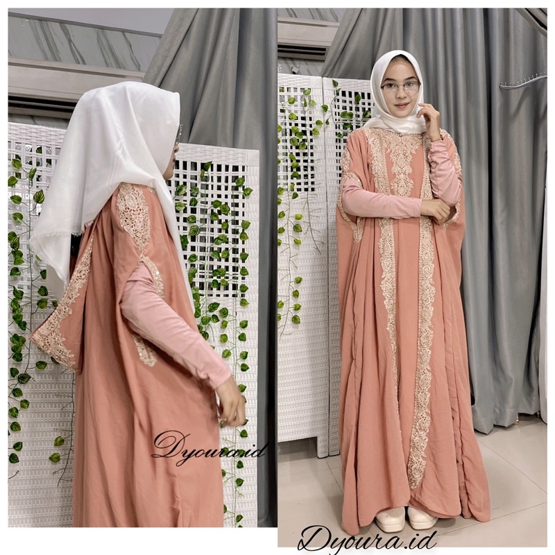 (READY LANGSUNG KIRIM) KAFTAN MUSLIM ORIGINAL TERBARU MAHERA SELENA PESTA BY MAKARIM