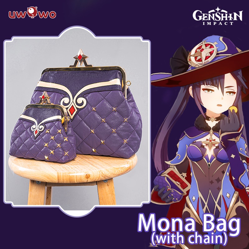 PREORDER PRE-SALE UWOWO Genshin Impact Cosplay Mona Bag Costume Accessories One Mora Coin Purse With