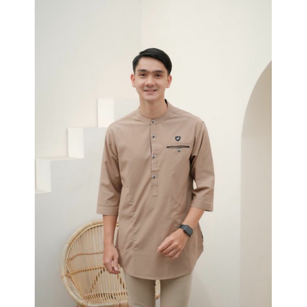 Baju Koko Kurta Dewasa dan anak Lengan 3/4 Material Toyobo Adem Serap Keringat