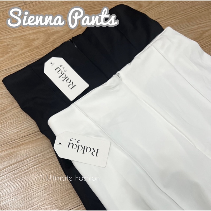 Sienna Zipper Cullote Pants - Celana Kulot Resleting Bahan Scuba Premium Tebal - Celana Wanita Import High Waist Korea Kekinian Terbaru 871