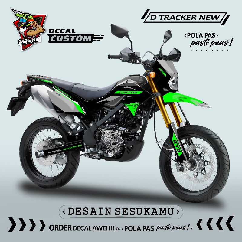 DECAL STIKER DTRACKER NEW - KLX BF - KLX GORDON - KLX DTRACKER