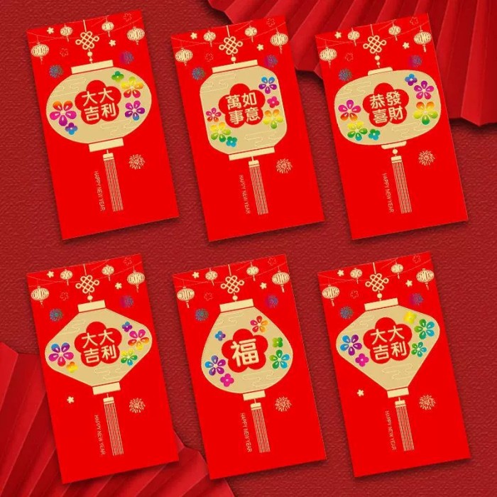 Angpao Netral Fu Murah Angpau Imlek Merah Emas Grosir Ampau Sincia Fuk Harga Grosir Termurah