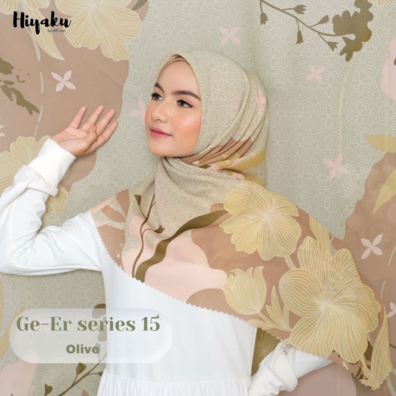 Ge Er Scarf by Hiyaku Seri motif 15 Ter Best Seller | Jilbab Mudah Dibentuk