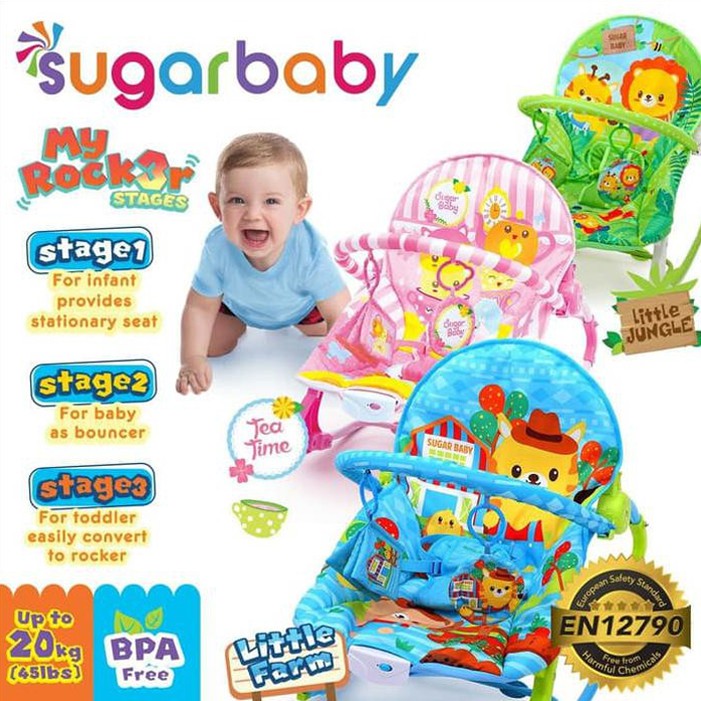 Sugar Baby My Rocker 3 Stages Baby Bouncer