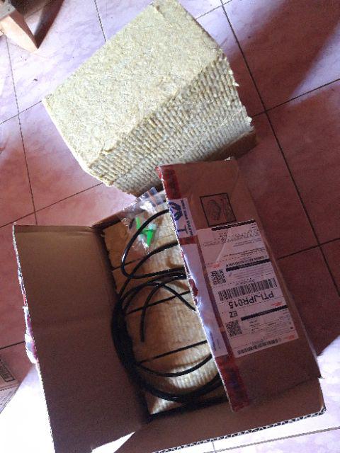 Media Tanam Hidroponik Rockwool Cultilene 1 Slab Media Semai Hidroponik Termurah