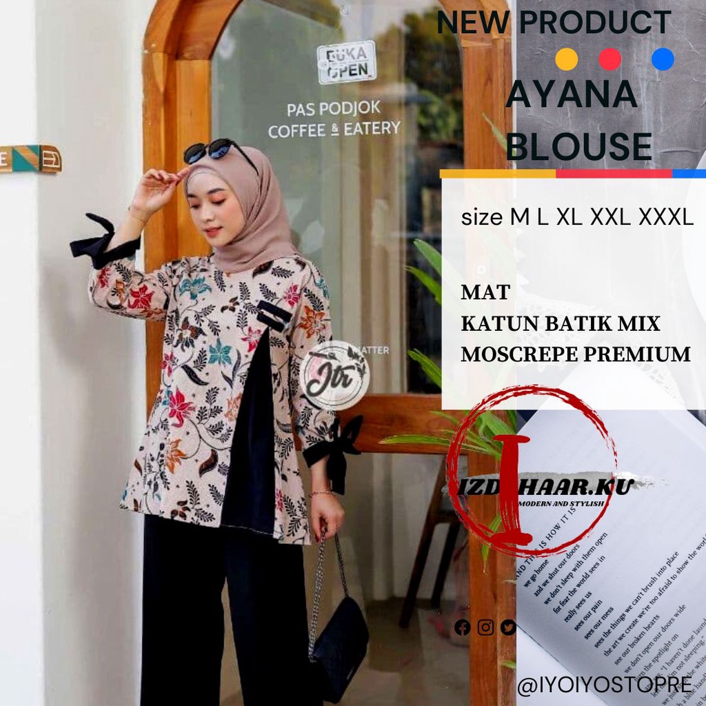 Baju Batik Wanita modern Lengan Panjang /atasan batik wanita modern /Baju Batik Wanita JUMBO/baju batik wanita kantor/batik kantor wanita/ batik kerja wanita/blouse batik wanita modern/blouse batik JUMBO/atasan batik terbaru