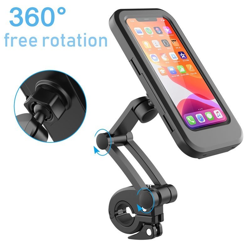 Phone Holder Motorcycle &amp; Bicycle Waterproof Adjustable