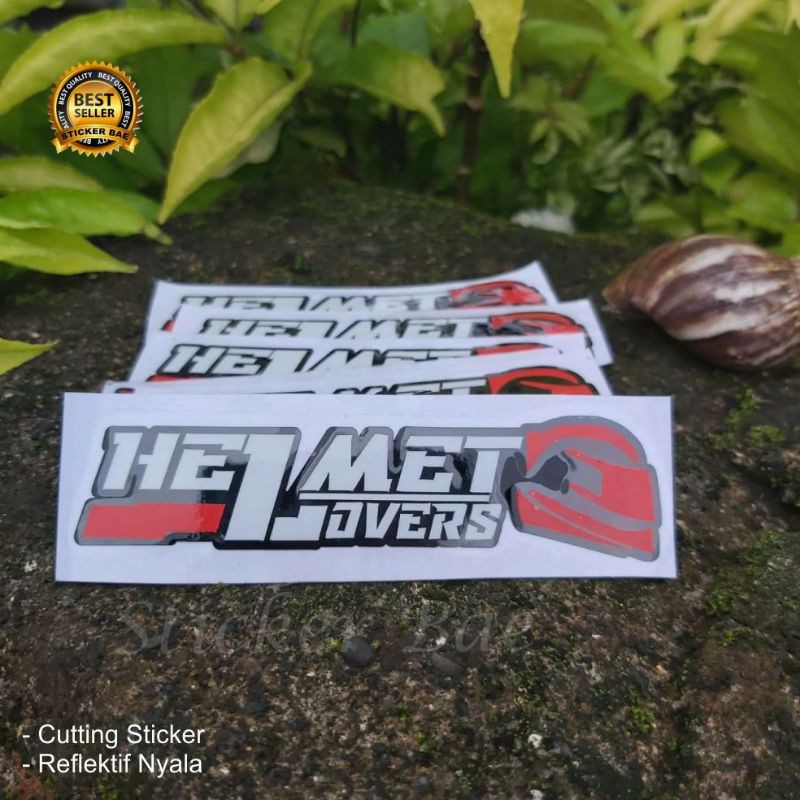 stiker helmet lovers cutting sticker