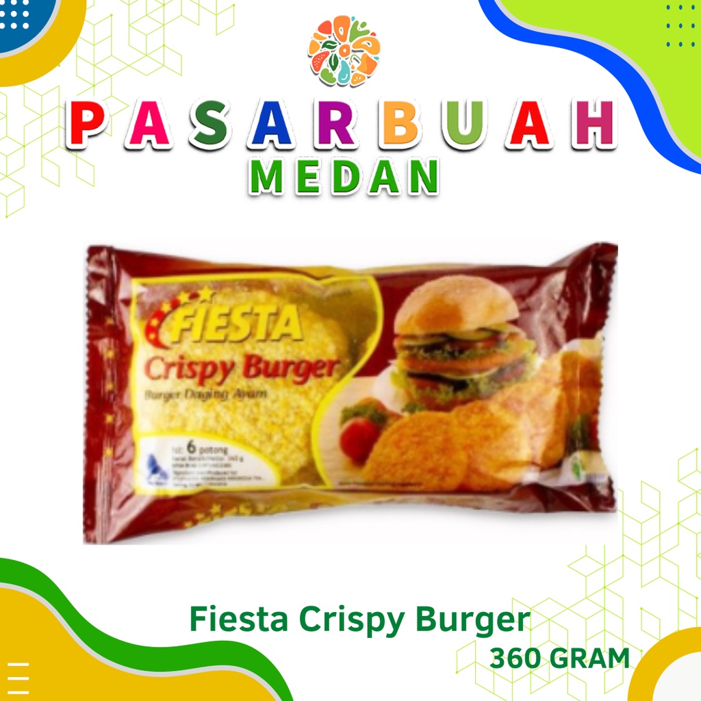 

Fiesta Crispy Burger 360 gram isi 6 pcs