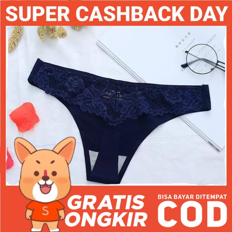 Celana Dalam Wanita Celana Dalam Wanita G String 001 - Merah Free Size Celana Dalam Wanita