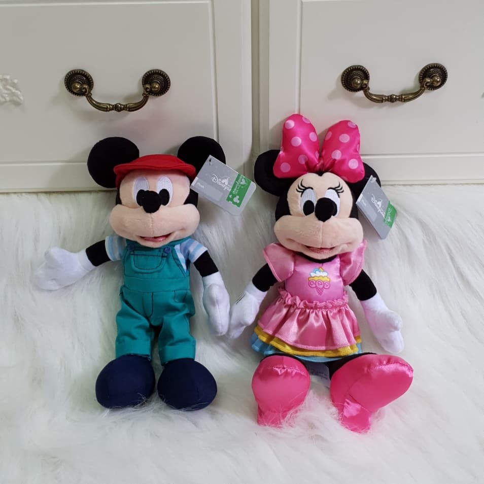 Original DISNEYLAND HONGKONG PLUSH DOLL / Mickey / Minnie / Donald plush doll