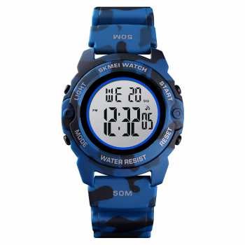 JAMINAN ORIGINAL SKMEI Jam Tangan Digital Pria - 1574 Camo Dark Blue TAHAN AIR