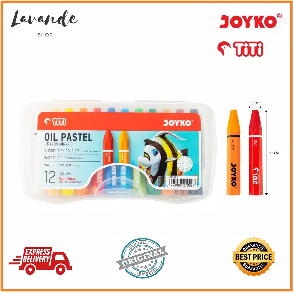 

JOYKO CRAYON OP-S 12 WARNA | OIL PASTEL JOYKO