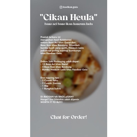 

CIKAN HEULA Baso Aci/ Baso Ikan/ Cemilan Pedas