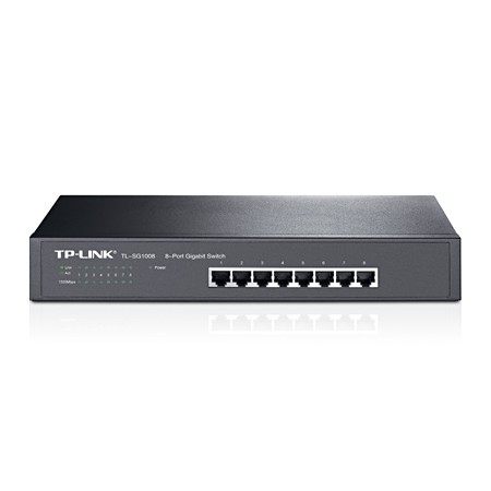 TP-LINK TL-SG1008: 8-port Gigabit Switch, Unmanaged rack-mountable
