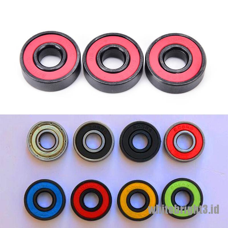 608rs Bola bearing Keramik Warna Putih Untuk Fidget spinner / skateboard / roller