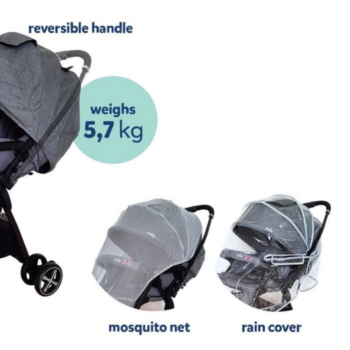 Joie Stroller SMA Baggi DLX Chromium (B/SJOIESMABD)