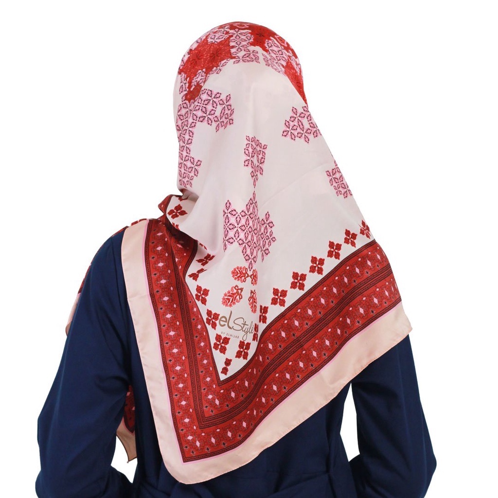 Dauky Hijab Segi Empat Kerudung Salya Series Polysilk 1-Loretta Peach