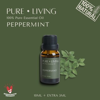 Image of Peppermint - 100% Pure Essential Oil 15ml | Aromatherapy Oil 15ml | Pewangi Ruangan | Oil Aromaterapi Diffuser Oil Burner | Minyak Atsiri | Birthday Gift Ideas | Minyak Esensial | Room Fragrance Perfume | Pengharum Ruangan