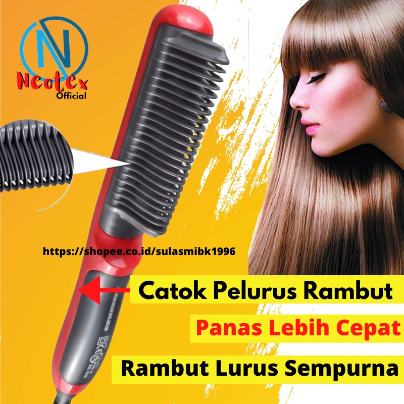 CATOK SISIR PELURUS RAMBUT HAIR STRAIGHTENER 908A