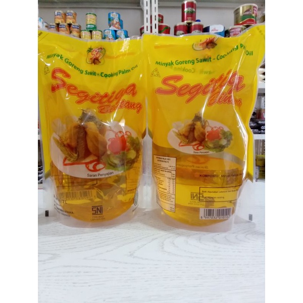 Minyak goreng segitiga bintang 2 lt kemasan pabrik