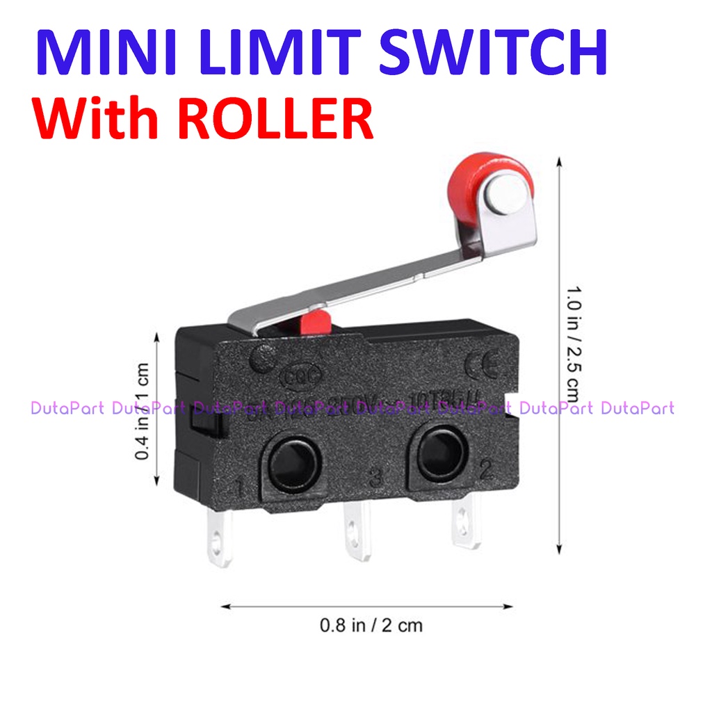 Mini Limit Switch With Roller Roda Saklar Pembatas Micro Switch SPDT