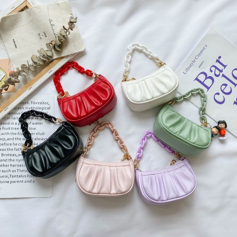 Tas Anak Slempang Perempuan / Tas Selempang Sling Bag Anak Tali Rantai