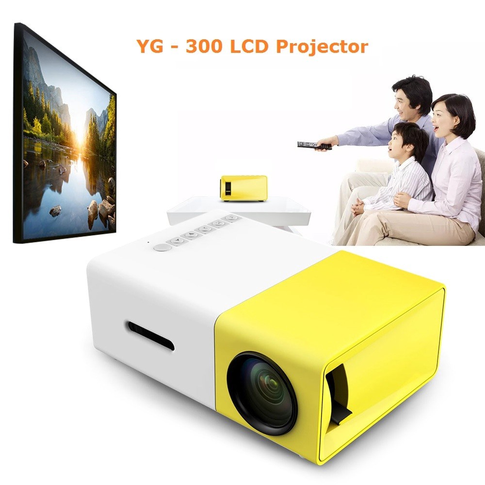 Mini Proyektor LED YG300 / YG-300 / YG 300 LCD Portable Projector Home