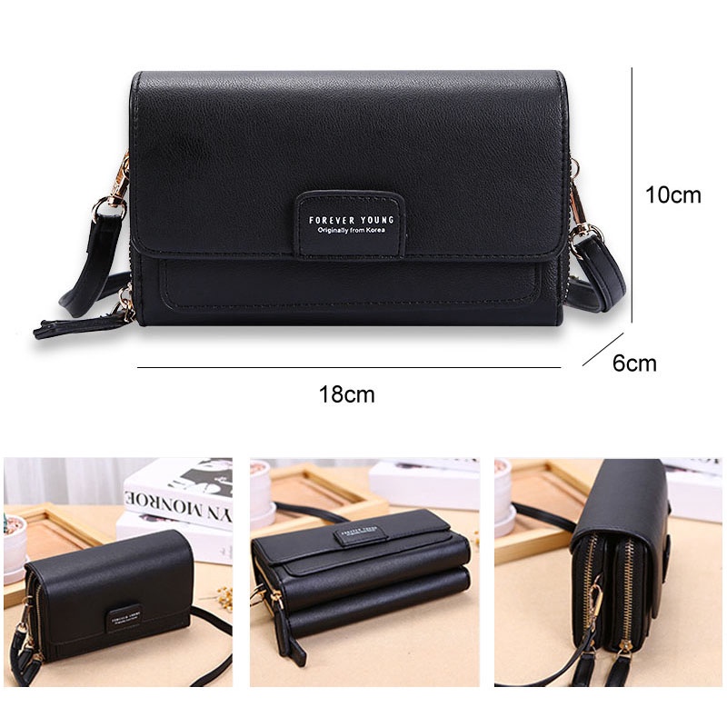 Dompet Panjang Wanita Slingbag Handphone Style Korea Import Real Pict TMALL88