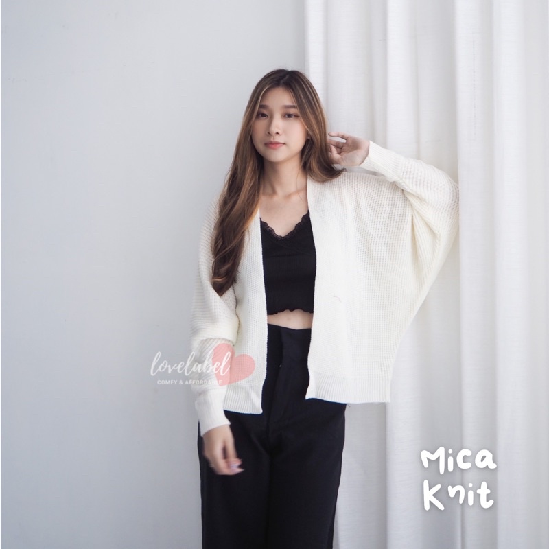 Mica Knit Outer Shoplovelabel Cardigan Rajut Batwing Oversized-1
