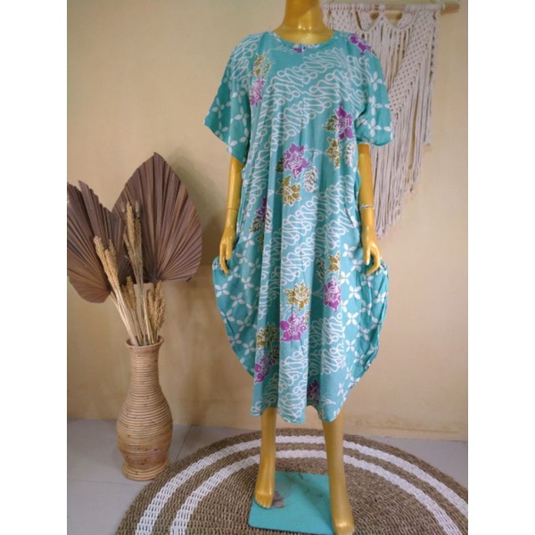 Daster / Longdress Kelelawar Batik Cap dan Tulis