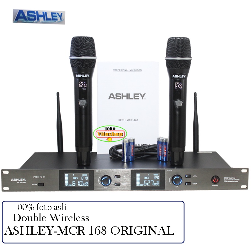 Microphone Ashley MCR-168 Mic Wireless Mikrofon Werles Anti Feedback