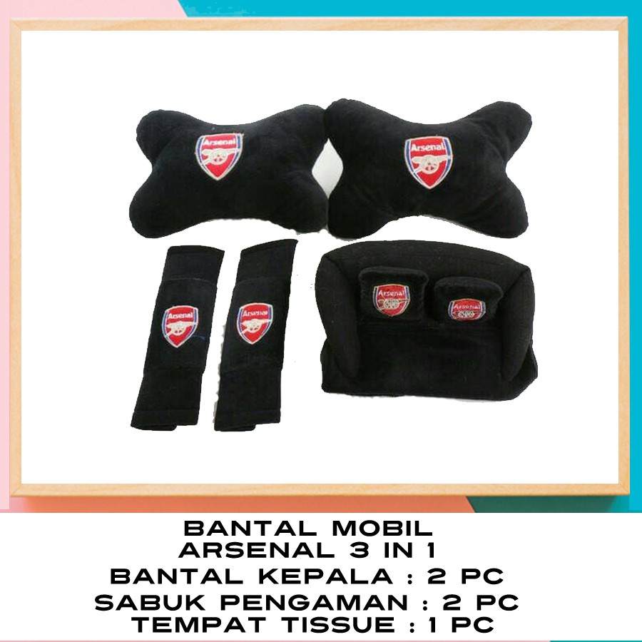 Suka Arsenal Aksesoris Mobil Arsenal Bantal Arsenal