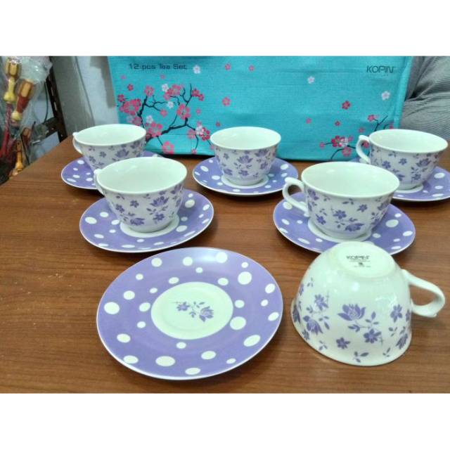 Cangkir Set 6 pasang gelas Merek Kopin
